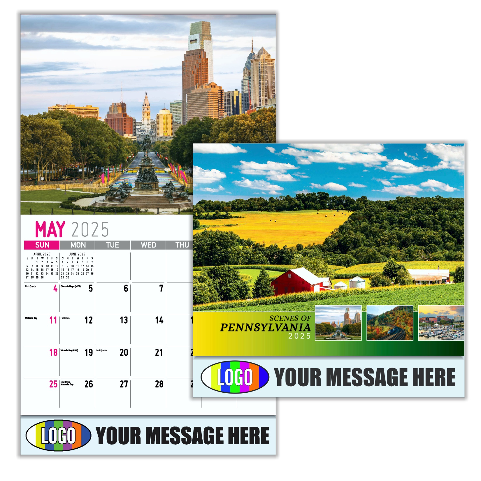 Scenes of Pennsylvania 2024 Business Promotion calendar